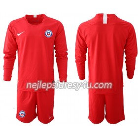 Fotbalový Dres Chile Dětské Domácí 2018/19 Dlouhý Rukáv